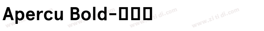 Apercu Bold字体转换